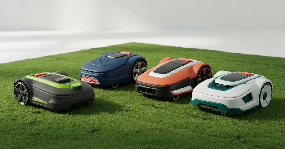 Mähroboter ohne Begrenzungskabel nach Marken vergleichen — Beitragsbild